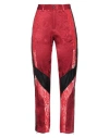 Koché Woman Pants Brick Red Size 8 Viscose, Polyamide In Red