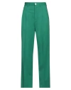 Koché Woman Pants Green Size 8 Polyester, Virgin Wool, Elastane, Cotton In Green