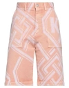 Koché Woman Shorts & Bermuda Shorts Blush Size M Cotton, Elastane, Polyester, Ovine Leather In Pink