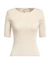 Koché Woman Sweater Beige Size M Viscose, Polyester In Beige