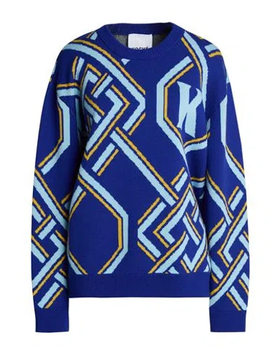 Koché Woman Sweater Bright Blue Size S Wool