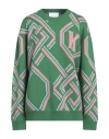 Koché Woman Sweater Green Size L Wool In Green