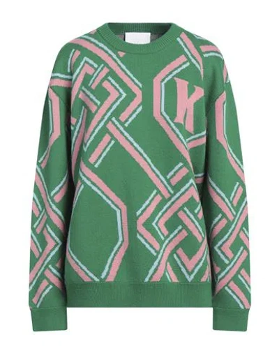 Koché Woman Sweater Green Size L Wool