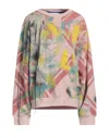 Koché Woman Sweatshirt Pink Size S Cotton In Pink