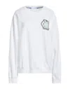 Koché Woman Sweatshirt White Size Xs Cotton, Elastane In White