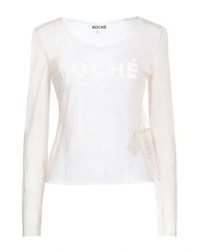 Koché Woman Top Light Pink Size Xs Viscose