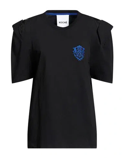 Koché Woman T-shirt Black Size Xs Cotton