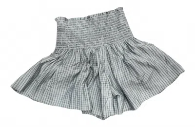 Koché Women's Erica Mini Skirt In Powder Blue Plaid