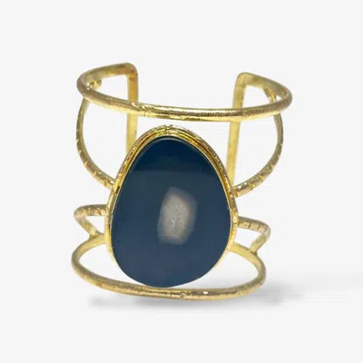 Koda Wearables Women's Sage Cuff Bracelet In Black In Blue