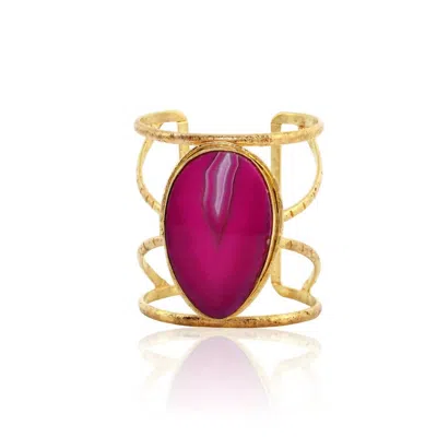 Koda Wearables Women's Sage Cuff Bracelet In Pink In Red