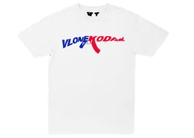 Pre-owned Kodak Black Men's  X Vlone 47 T-shirt In White