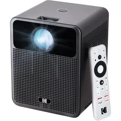 Kodak Flik Hd10 Smart Projector, 1080p Bluetooth & Wifi Projector W/android Tv In Black