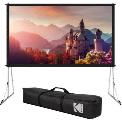 Kodak Gray 150" Portable Folding Frame Projector Screen
