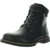 Kodak Mens Lace-up Leather Combat & Lace-up Boots In Black