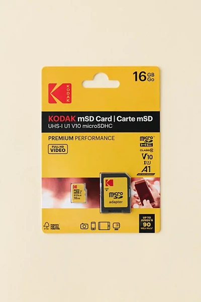Kodak Microsdhc 16 Gb Memory Card In Assorted At Urban Outfitters In Multi