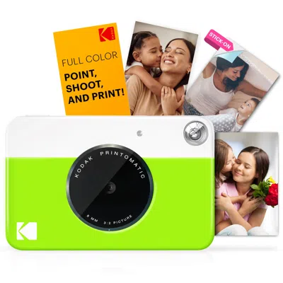 Kodak Printomatic Instant Print Camera - Prints On Zink 2x3" Photo Paper In Green