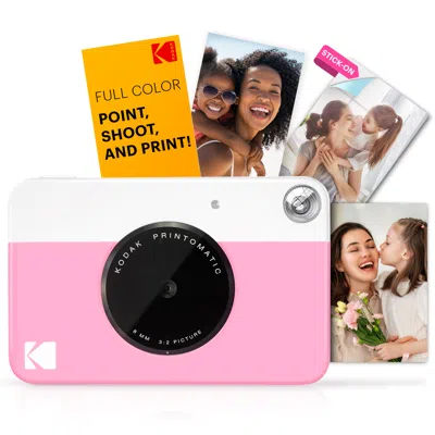 Kodak Printomatic Instant Print Camera - Prints On Zink 2x3" Photo Paper In Pink