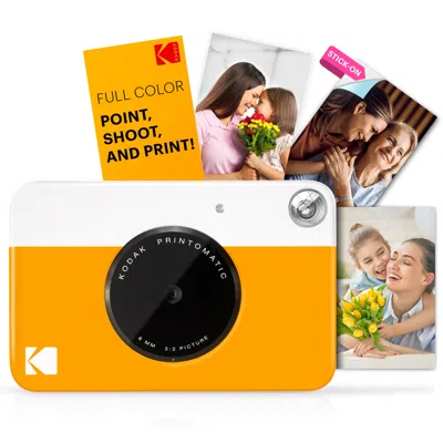 Kodak Printomatic Instant Print Camera - Prints On Zink 2x3" Photo Paper In Yellow