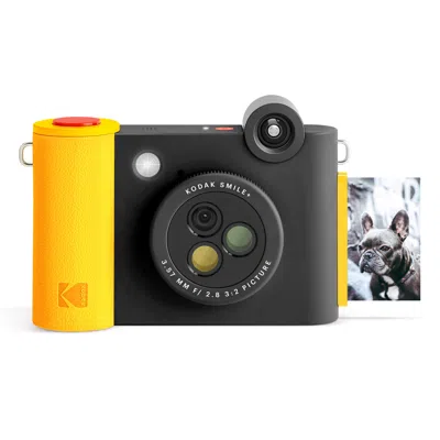 Kodak Smile+ Wireless 2x3 Digital Instant Print Camera With Effect Lenses & Zink Technology In Black