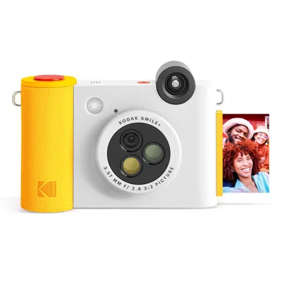 Kodak Smile+ Wireless 2x3 Digital Instant Print Camera With Effect Lenses & Zink Technology In White