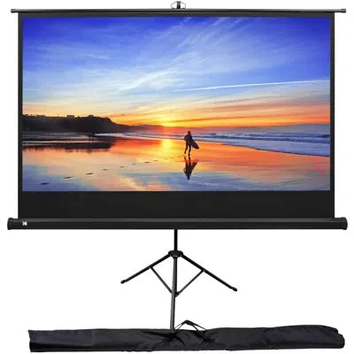 Kodak White 39.21" X 69.72" Portable Tripod Projector Screen