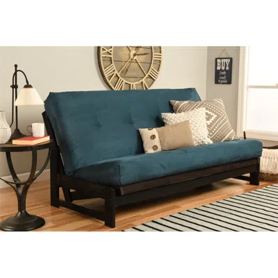 Kodiak Aspen Frame-reclaim Mocha Finish-suede Navy Mattress