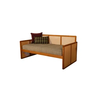 Kodiak Furniture Abaco Daybed-honey Finish-taxi Woodsmoke Mattress