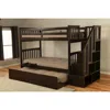 Kodiak Kelcie Twin-full Bunk Bed Dark Chocolate+tray In Brown