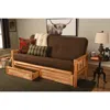 Kodiak Lodge Frame-natural Finish-linen Cocoa Mattress-storage Drawers