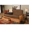 Kodiak Lodge Frame-natural Finish-marmont Mocha Mattress-storage Drawers In Multi