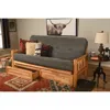 Kodiak Lodge Frame-natural Finish-marmont Thunder Mattress-storage Drawers