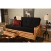 Kodiak Lodge Frame-natural Finish-suede Black Mattress-storage Drawers In Neutral
