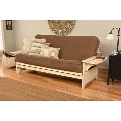 Kodiak Phoenix Frame-antique White Finish-marmont Mocha Mattress