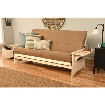 Kodiak Phoenix Frame-antique White Finish-suede Peat Mattress