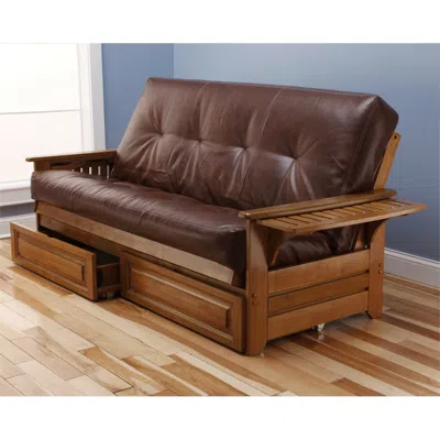Kodiak Phoenix Frame-barbados Finish-oregon Trail Saddle Mattress-storage Drawers