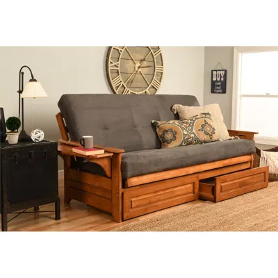Kodiak Phoenix Frame-barbados Finish-suede Gray Mattress-storage Drawers