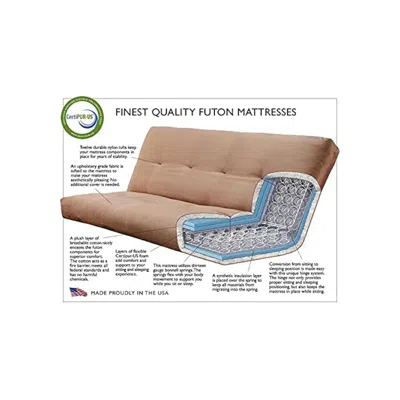 Kodiak Phoenix Frame-butternut Finish-linen Aqua Mattress