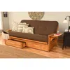 Kodiak Phoenix Frame-butternut Finish-linen Cocoa Mattress-storage Drawers