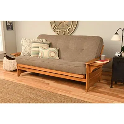Kodiak Phoenix Frame-butternut Finish-linen Stone Mattress