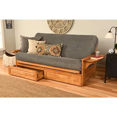Kodiak Phoenix Frame-butternut Finish-marmont Thunder Mattress-storage Drawers