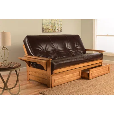 Kodiak Phoenix Frame-butternut Finish-oregon Trail Java Mattress-storage Drawers