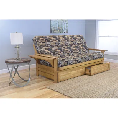 Kodiak Phoenix Frame-butternut Finish-peter's Cabin Mattress-storage Drawers