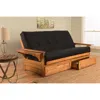 Kodiak Phoenix Frame-butternut Finish-suede Black Mattress-storage Drawers