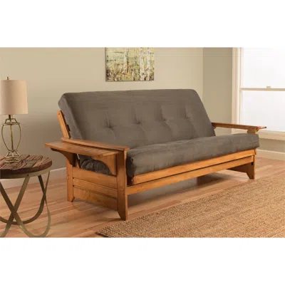 Kodiak Phoenix Frame-butternut Finish-suede Gray Mattress
