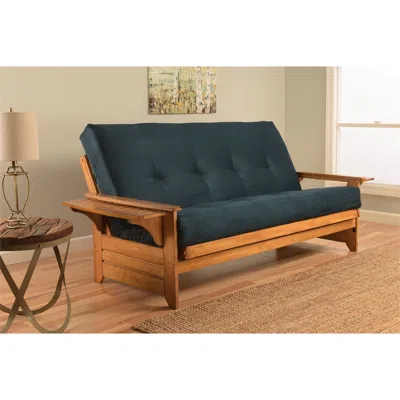 Kodiak Phoenix Frame-butternut Finish-suede Navy Mattress