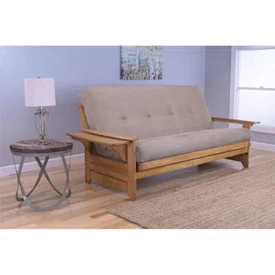 Kodiak Phoenix Frame-butternut Finish-suede Peat Mattress