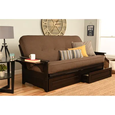 Kodiak Phoenix Frame-espresso Finish-linen Cocoa Mattress-storage Drawers