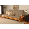 Kodiak Phoenix Frame Queen-butternut Finish-linen Stone Mattress
