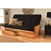 Kodiak Phoenix Frame Queen-butternut Finish-suede Black Mattress-storage Drawers
