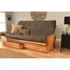 Kodiak Phoenix Frame Queen-butternut Finish-suede Gray Mattress-storage Drawers